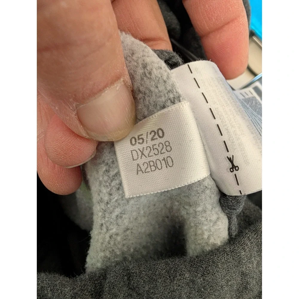Adidas Essentials 3-Stripes Full Zip Hoodie‎ Grey DX2528 Mens 2XLT
